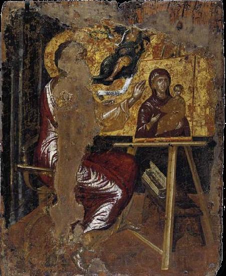 GRECO, El St Luke Painting the Virgin and Child Spain oil painting art